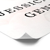 Over het Baby onthullen Welkom Poster (Hoek)