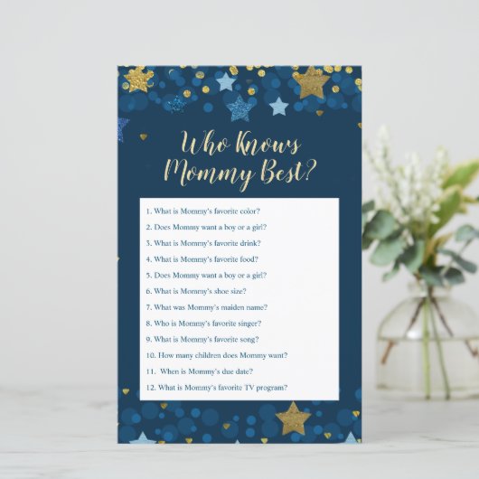 Over het Baby shower dat mama het beste kent (Staand voorkant)