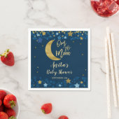 Over het Baby shower goudglitter van de moonmarine Servet (Insitu)