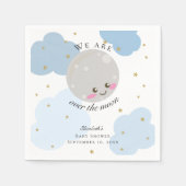 Over het Baby shower Kawaii Blue Cute Pastel Servet (Voorkant)