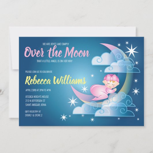 Over het Baby shower met motorkrukken - lichtere h Kaart (Voorkant)