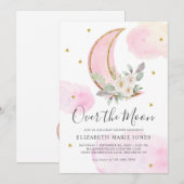 Over het Baby shower "Mon Pink Gold Dreamweaver Gi Kaart (Voorkant / Achterkant)