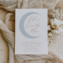 Over het Baby shower Moon Blue Boy