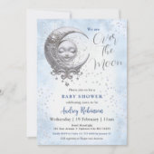 Over het Baby shower Moon Blue Boy Kaart (Voorkant)