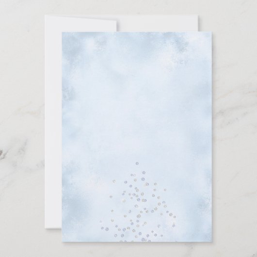 Over het Baby shower Moon Blue Boy Kaart (Achterkant)