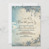 Over het Baby shower Moon Blue Boy Kaart (Voorkant)