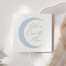 Over het Baby shower Moon Blue Boy Servet