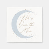 Over het Baby shower Moon Blue Boy Servet (Voorkant)