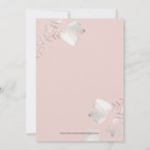 Over het Baby shower Moon Boho Girl Kaart (Achterkant)