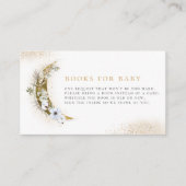 Over het Baby shower Moon Boho Gold Dust & Clouds Informatiekaartje (Voorkant)