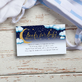 Over het Baby shower Moon Boy Boeken voor Baby Informatiekaartje