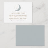 Over het Baby shower Moon Boy Informatiekaartje (Voorkant / Achterkant)