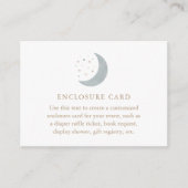 Over het Baby shower Moon Boy Informatiekaartje (Voorkant)