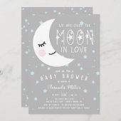 Over het Baby shower Moon Boy Kaart (Voorkant / Achterkant)