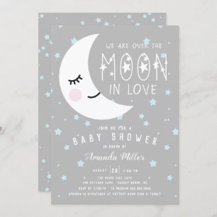 Over het Baby shower Moon Boy Kaart