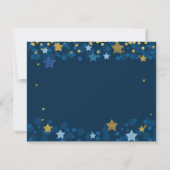 Over het Baby shower Moon dank je kaart (Achterkant)