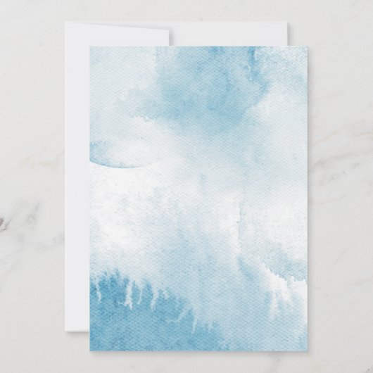 Over het Baby shower "Moon Droy Gold Boy" Invitati Kaart (Achterkant)