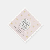 Over het Baby shower Moon Girl Servet (Hoek)