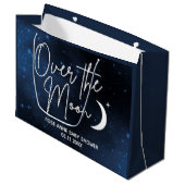 Over het Baby shower Moon Groot Cadeauzakje (Voorkant Gekanteld)