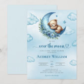 Over het Baby shower Moon Kaart (Voorkant / Achterkant)