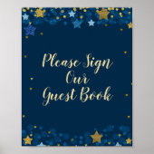 Over het Baby shower Moon Log onze gast in Poster (Voorkant)