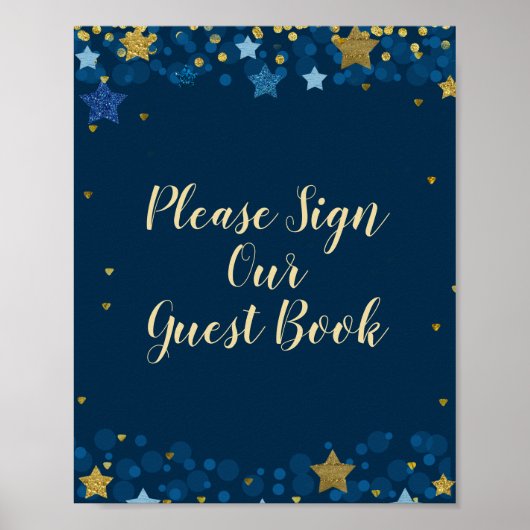 Over het Baby shower Moon Log onze gast in Poster (Voorkant)