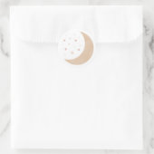 Over het Baby shower Moon Pink Girl Ronde Sticker (Tas)