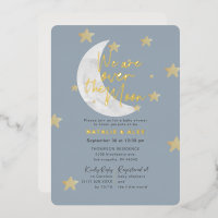 Over het Baby shower Moon & Stars Boy