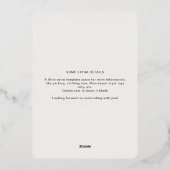 Over het Baby shower Moon & Stars Boy Folie Uitnodiging (Achterkant)