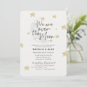Over het Baby shower Moon & Stars Boy Kaart (Staand voorkant)
