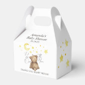Over het Baby shower Moon Teddy Bear Bedankdoosjes (Achterkant)