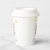 Over het Baby shower Moon Teddy Bear Papieren Bekers (Rechts)