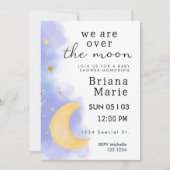 Over het Baby shower Moon Uitnodigen Kaart (Voorkant)