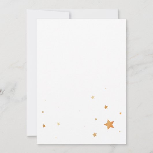 Over het Baby shower Moon Uitnodigen Kaart (Achterkant)