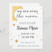 Over het Baby shower Moon Uitnodigen Kaart (Voorkant / Achterkant)