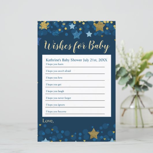 Over het Baby shower Moon wil Baby (Staand voorkant)