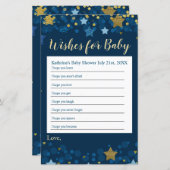 Over het Baby shower Moon wil Baby (Voorkant / Achterkant)