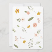 Over het Baby shower Moon Wildflower Kaart (Achterkant)