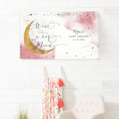 Over het Baby shower van de droomroze hemd Spandoek (Insitu)