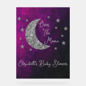 Over het Baby shower van de maan Acryl Bord (Voorkant)