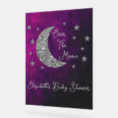 Over het Baby shower van de maan Acryl Bord (Hoek)