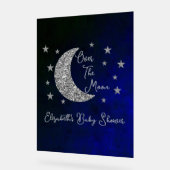 Over het Baby shower van de maan Acryl Bord (Hoek)