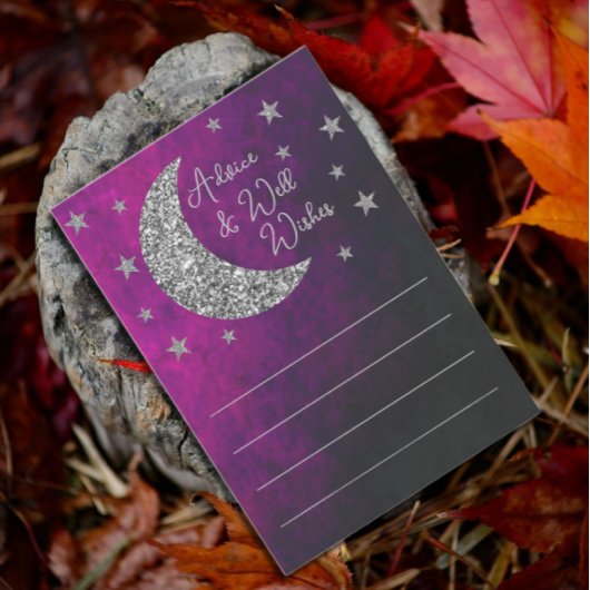 Over het Baby shower van de maan Advieskaart