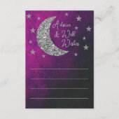 Over het Baby shower van de maan Advieskaart (Voorkant)