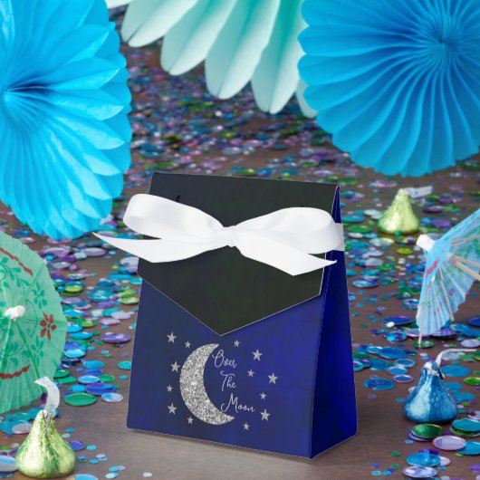 Over het Baby shower van de maan Bedankdoosjes (Feest)