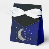 Over het Baby shower van de maan Bedankdoosjes (Voorkant Zijde)