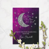 Over het Baby shower van de maan Bedankkaart