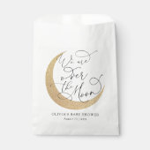 Over het Baby shower van de maan Bedankzakje (Voorkant)