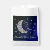 Over het Baby shower van de maan Bedankzakje (Voorkant)