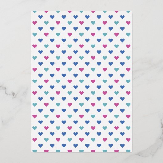 Over het Baby shower van de maan Folie Uitnodiging (Achterkant)